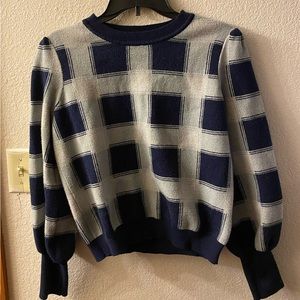 Blue Plaid Lularoe Sweater